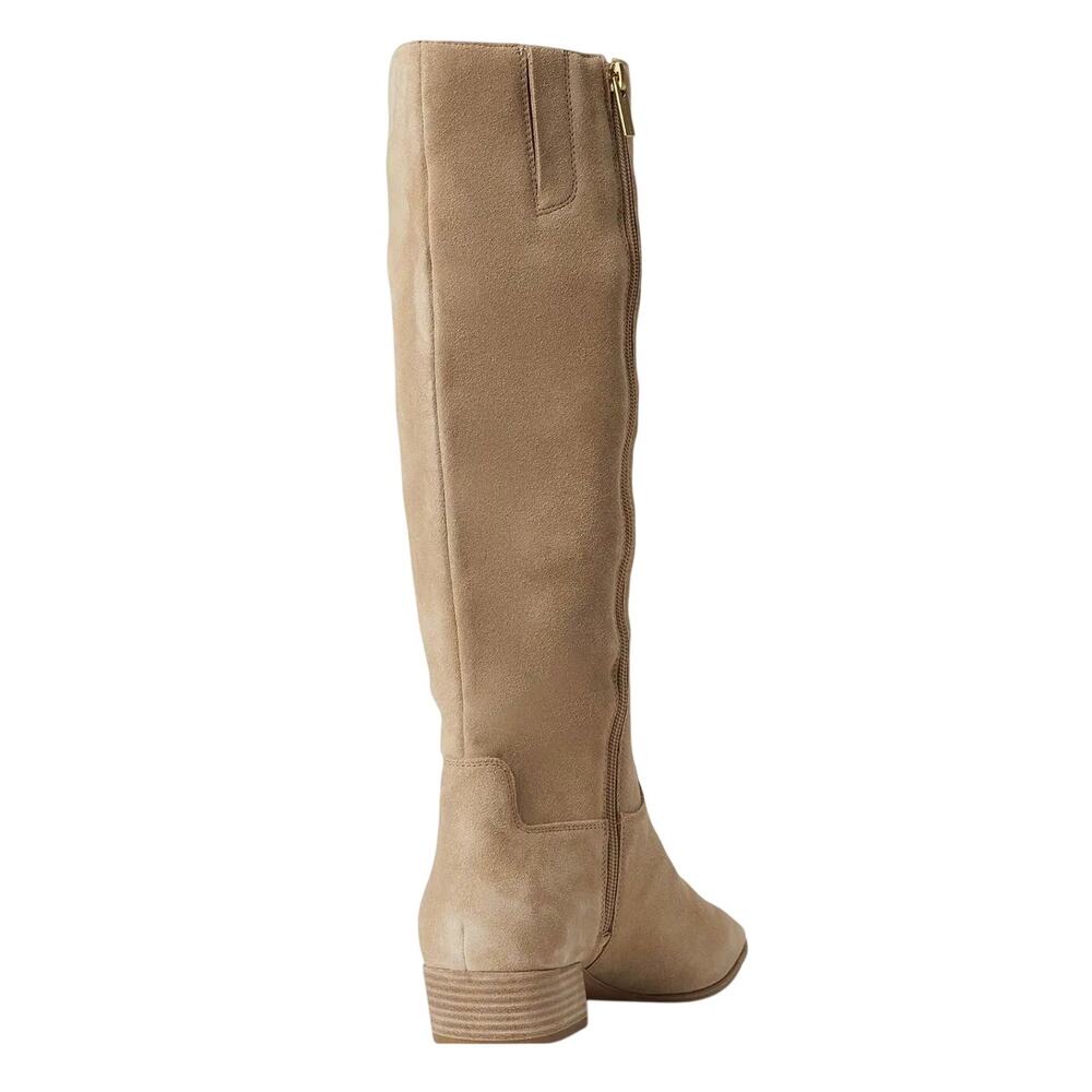 Vince Camuto Womens Pavla 2 Knee High Boots US 7.5 M Wide Calf Beige Suede NIB - Picture 3 of 13